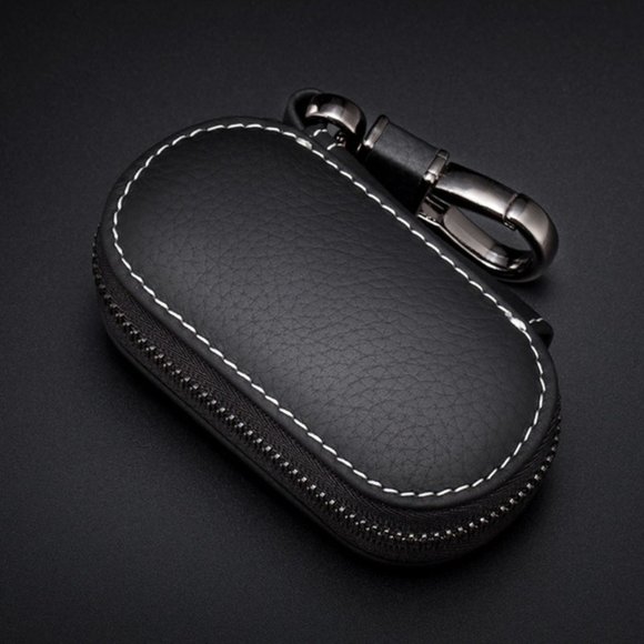 Multi Brand Tesla Leather Black Key Cover #714 - Picture 4 of 10